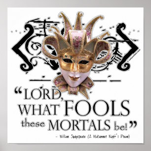 Midsummer Night's Dream Quote Poster