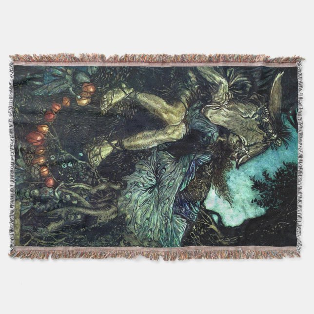 Midsummer Night's Dream Throw Blanket (Front)