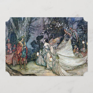 Midsummer Night's Dream Vintage Wedding Invitation