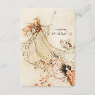 Midsummer Night's Dream Will You Be My Bridesmaid? Invitation