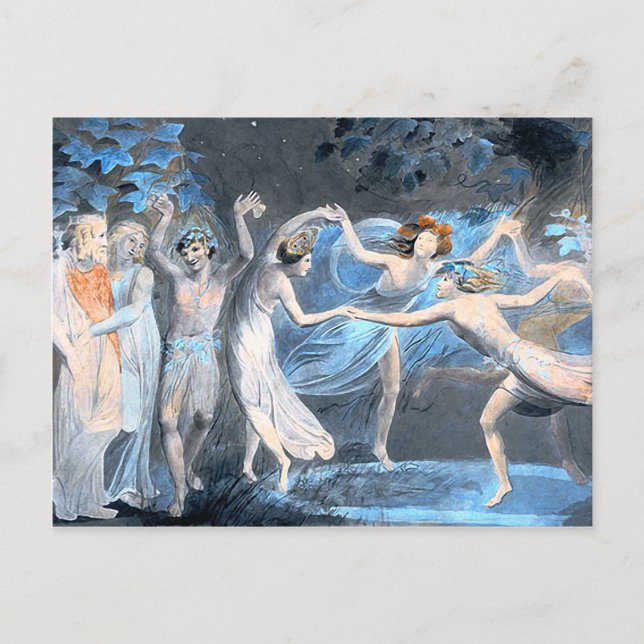 Midsummer Night's Dream, William Blake Postcard (Front)