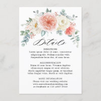 Midsummer Peach Pastel Pink Floral Wedding Details