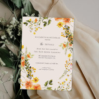 Midsummer | Romantic Autumn Floral Wedding Details