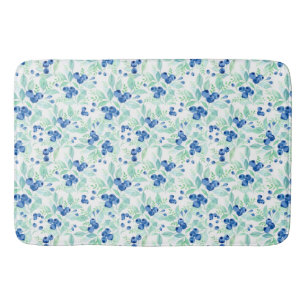 Midsummer Rustic Blueberry Berry Summer Pattern 1 Bath Mat
