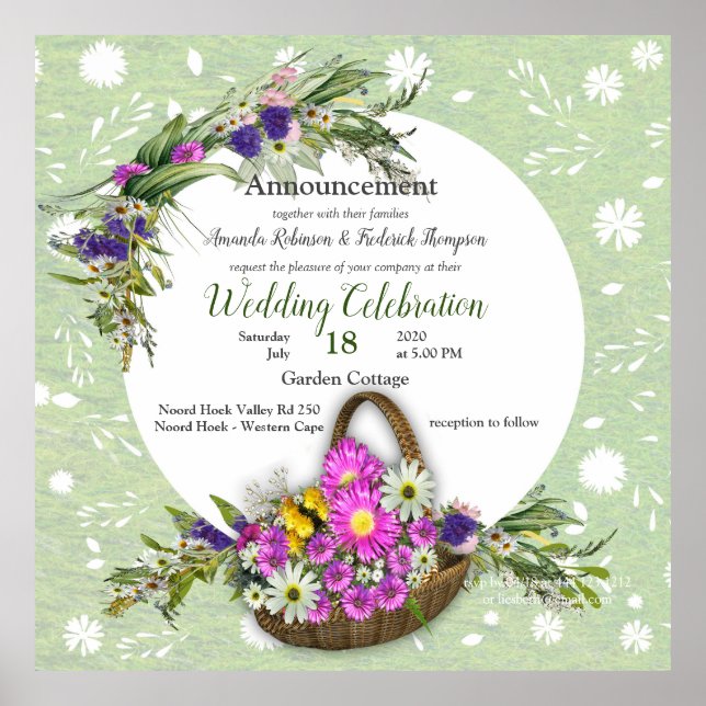 Midsummer Spring flower Poster (Front)