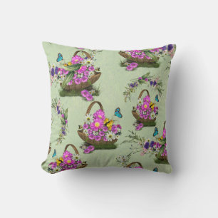 Midsummer Spring Flowers Cushion