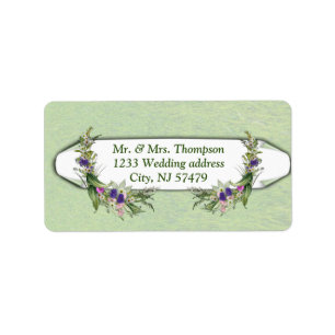 Midsummer Spring flowers Label