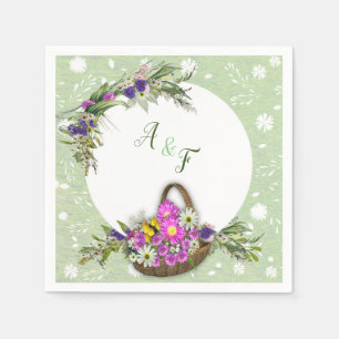 Midsummer Spring flowers Napkin