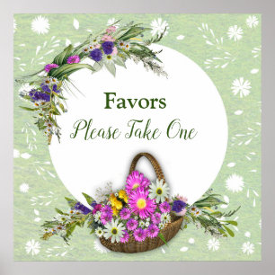 Midsummer Spring flowers Poster