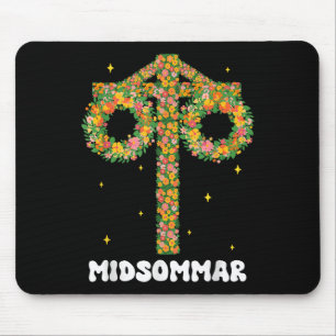 Midsummer Summer Solstice Maypole Midsommar Sweden Mouse Mat