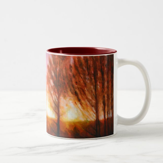 Midsummer Sunset Two-Tone Coffee Mug (Right)