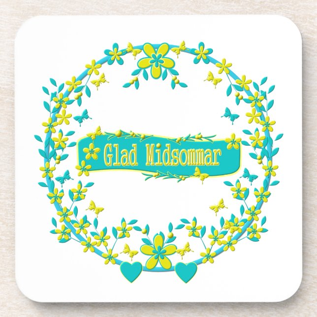 Midsummer symbol sweden coaster (Front)