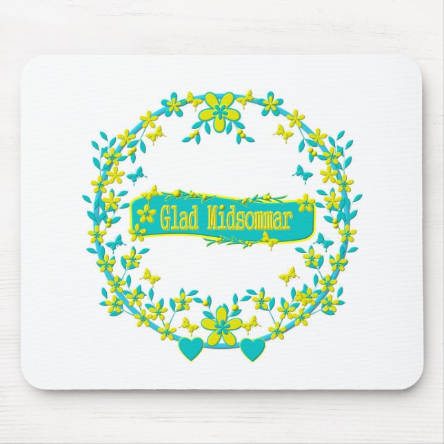 Midsummer symbol sweden mouse mat (Front)