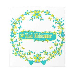 Midsummer symbol sweden notepad