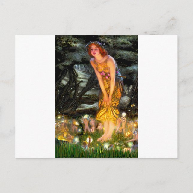 Midsummer's Eve - add a pet Postcard (Front)