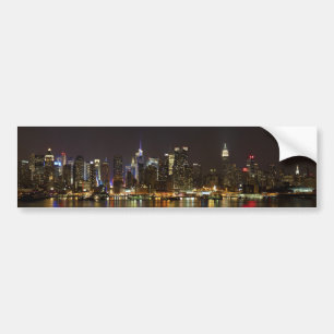 Midtown Manhattan as seen from Weehawken NJ Bumper Sticker
