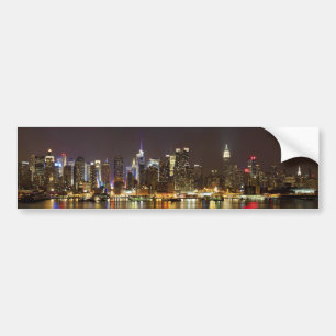 Midtown Manhattan seen from Weehawken New Jersey Bumper Sticker