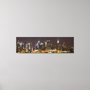 Midtown Manhattan seen from Weehawken New Jersey Canvas Print