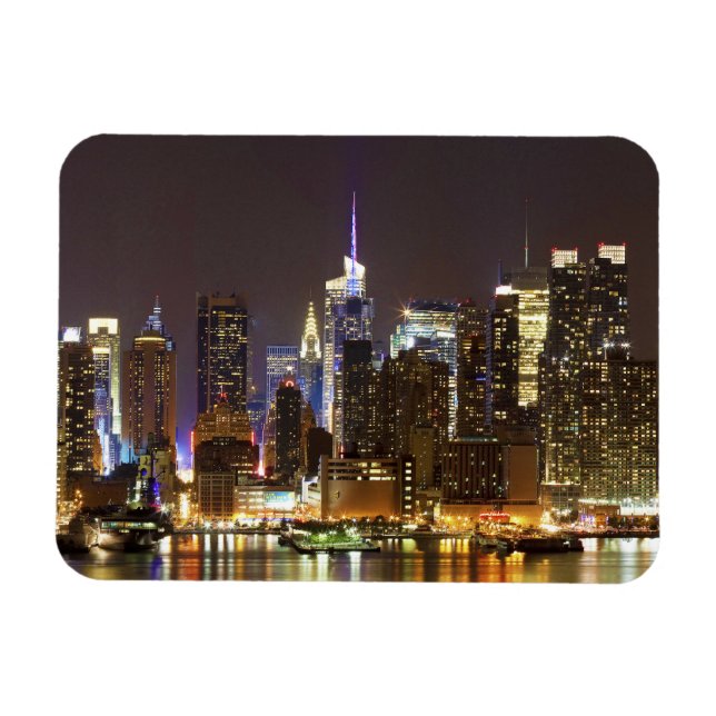 Midtown Manhattan seen from Weehawken New Jersey Magnet (Horizontal)