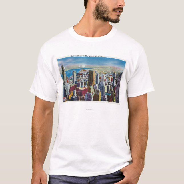 Midtown Skyline View towards East River T-Shirt (Front)