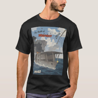 Midway 1942 - Carrier Strike Travel Poster T-Shirt