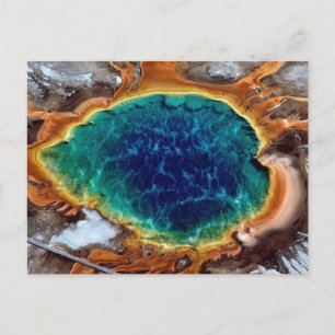Midway Geyser, Yellowstone, Wyoming Postcard