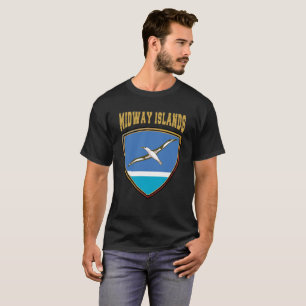 Midway Islands Flag Shield T-Shirt