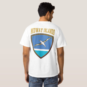 Midway Islands Flag Shield T-Shirt
