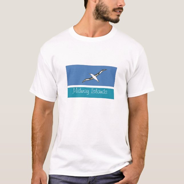 Midway Islands flag souvenir tshirt (Front)