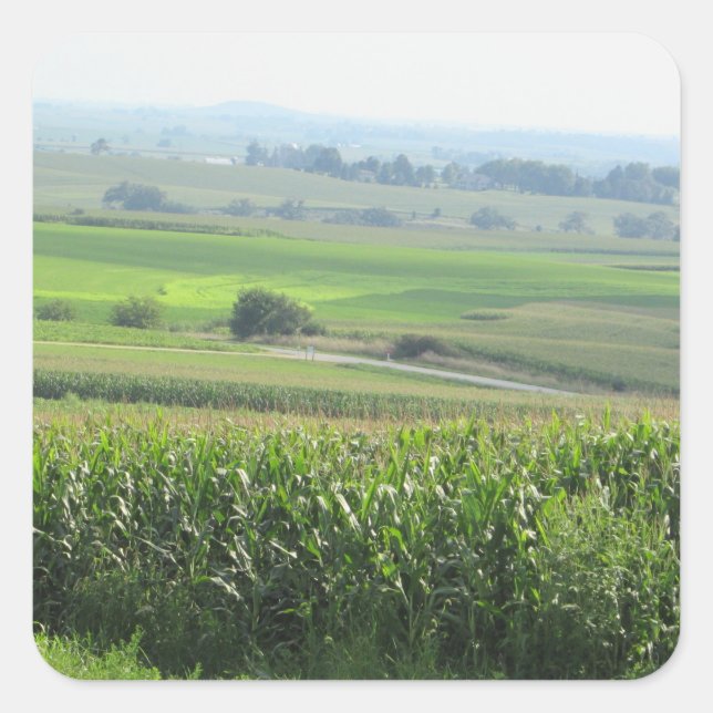 Midwest Amish Farm Scenic View Sticker (Front)