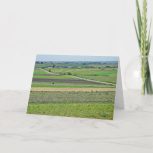 Midwest Farm Landscape View Photography Blank Card