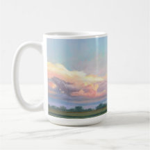 Midwest sunset painting mug by Mandy Roeing