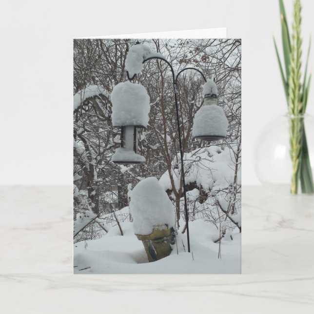 Midwest Winter Snowbird Card Humourous (Front)
