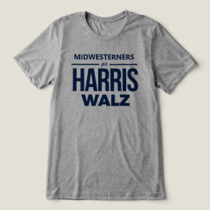 Midwesterners for Harris Walz Tri-Blend Shirt