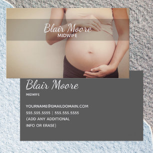 Midwife Birth Doula Business Card