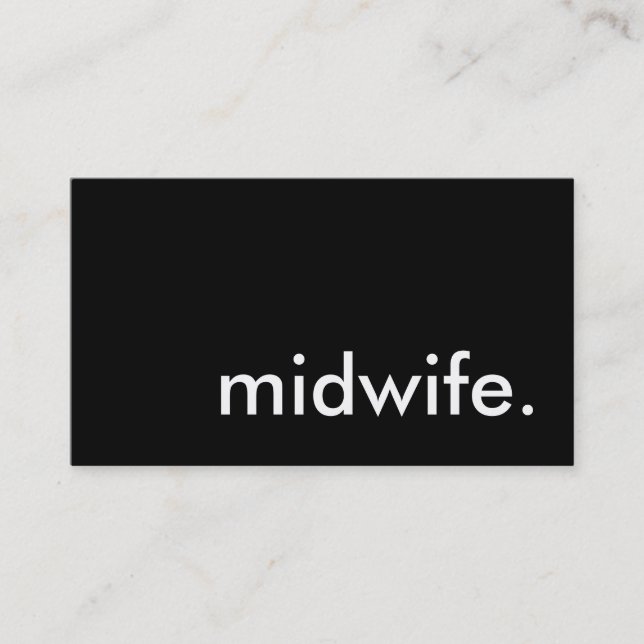 midwife. business card (Front)