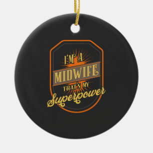 Midwife Ceramic Tree Decoration