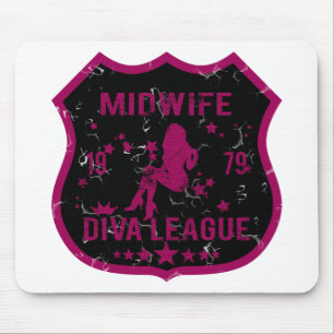 Midwife Diva League Mouse Mat