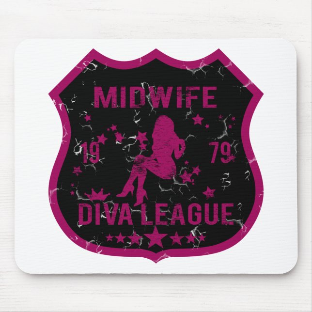 Midwife Diva League Mouse Mat (Front)