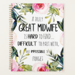 Midwife Doula Office Thank you Card Quote Gift Planner<br><div class="desc">A thank you gift for your midwife or doula</div>
