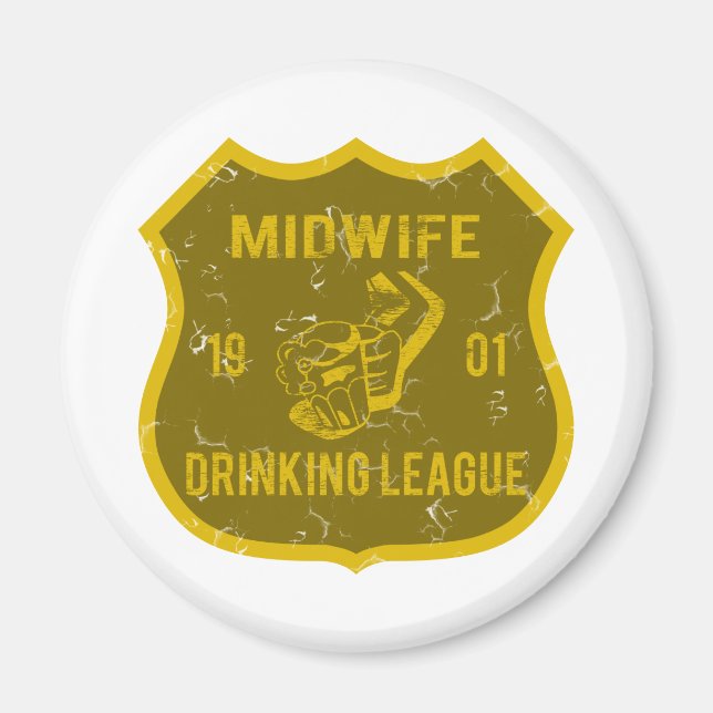 Midwife Drinking League Magnet (Front)