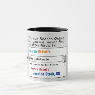 Midwife Funny Best Search Mug