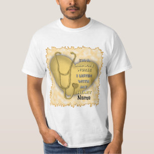 Midwife Nurse Yellow Heart  T-Shirt