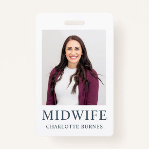 Midwife Photo ID Badge
