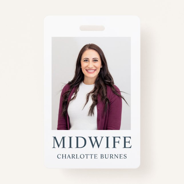 Midwife Photo ID Badge (Front)