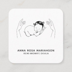 *~* Midwife Reiki Birth Coach Doula Birthing Square Business Card