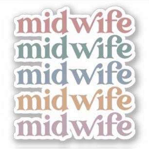 Midwife Retro Vintage Midwifery Gift
