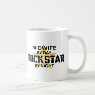 Midwife Rock Star by Night Coffee Mug