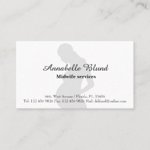 Midwife service Elegant minimalist Modern Business Card