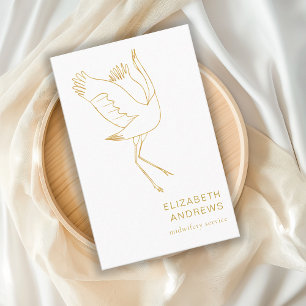 midwife, simple modern business card